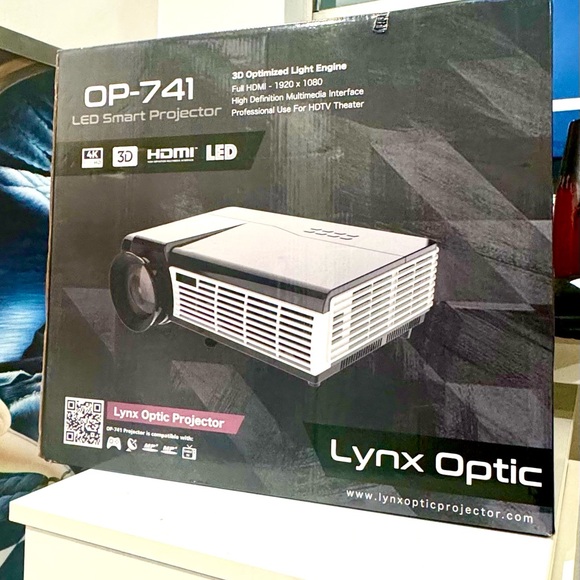 4K Projector + 72” screen